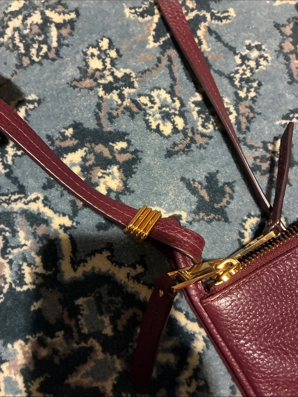Marc Jacobs 2010s Leather Crossbody Saddle Bag in Burgundy - Picture 11 of 12